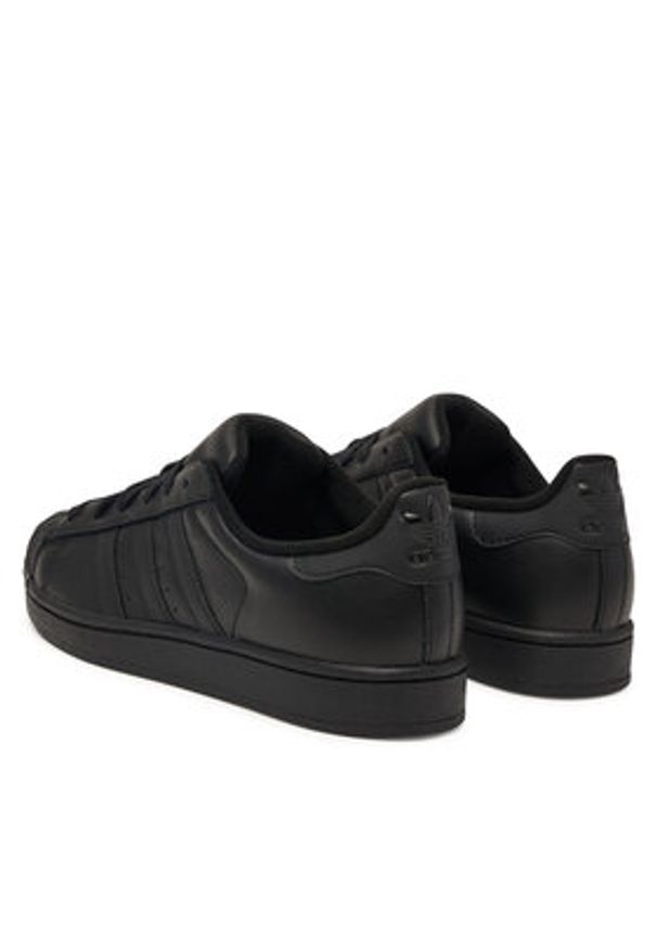 Adidas - adidas Sneakersy Superstar II JI0081 Czarny. Kolor: czarny. Materiał: skóra. Model: Adidas Superstar