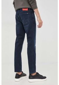 Hugo - HUGO jeansy męskie. Kolor: niebieski