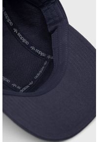 adidas Originals Czapka bawełniana HD9731 kolor granatowy gładka. Kolor: niebieski. Materiał: bawełna. Wzór: gładki #3