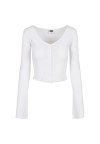 Kardigan damski Urban Classics cropped rib (GT). Kolor: biały. Sezon: lato #1