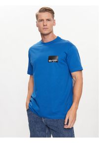 Karl Lagerfeld Jeans T-Shirt Logo 231D1706 Niebieski Regular Fit. Kolor: niebieski. Materiał: bawełna #1
