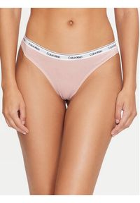 Calvin Klein Underwear Komplet stringów Thong 3Pk 000QD5209E Kolorowy. Materiał: bawełna. Wzór: kolorowy #4