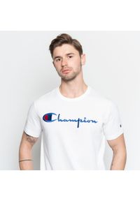 Koszulka Champion Script Logo Crew Neck (210972-WW001). Kolor: biały. Materiał: materiał #5
