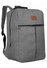 Plecak podróżny szary Peterson [DH] PTN PP-GRAY-BLACK. Kolor: szary. Styl: klasyczny, sportowy