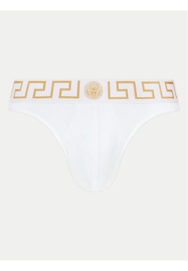 VERSACE - Versace Stringi AU100022 1A10011 Biały. Kolor: biały. Materiał: bawełna