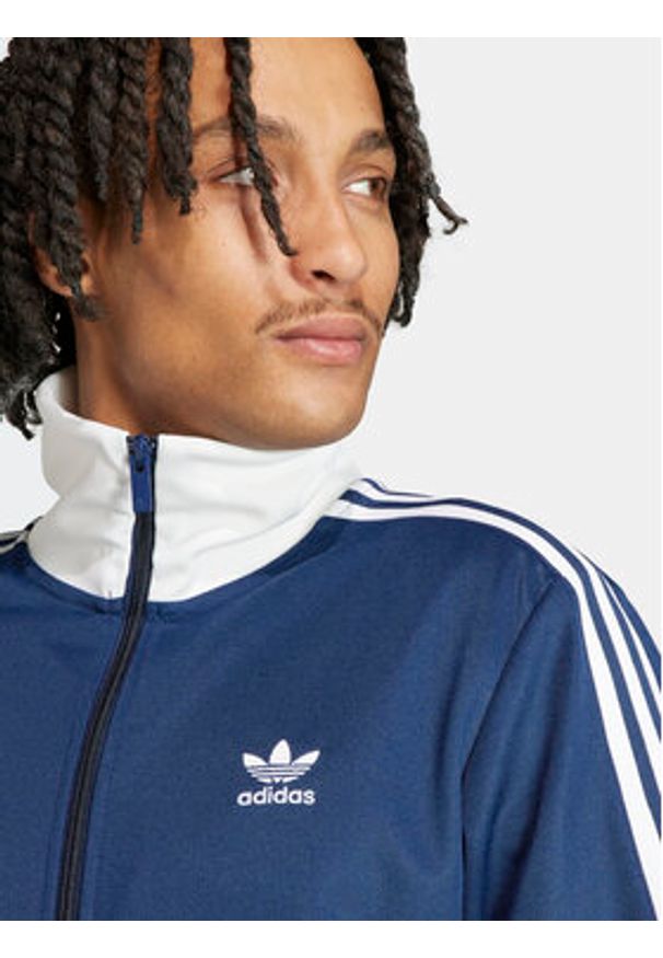 Adidas - adidas Bluza adicolor Classics Beckenbauer IP0418 Niebieski Slim Fit. Kolor: niebieski. Materiał: syntetyk, bawełna
