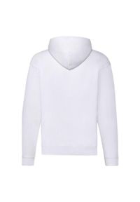FRUIT OF THE LOOM - Klasyczna Kurtka Z Kapturem Dla Dorosłych Unisex. Typ kołnierza: kaptur. Kolor: biały