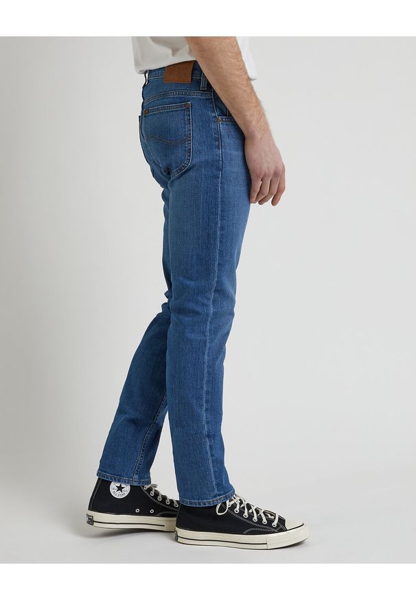 Lee - LEE MĘSKIE SPODNIE JEANSOWE JEANSY RIDER MOODY BLUE USED L701KND13 112338471