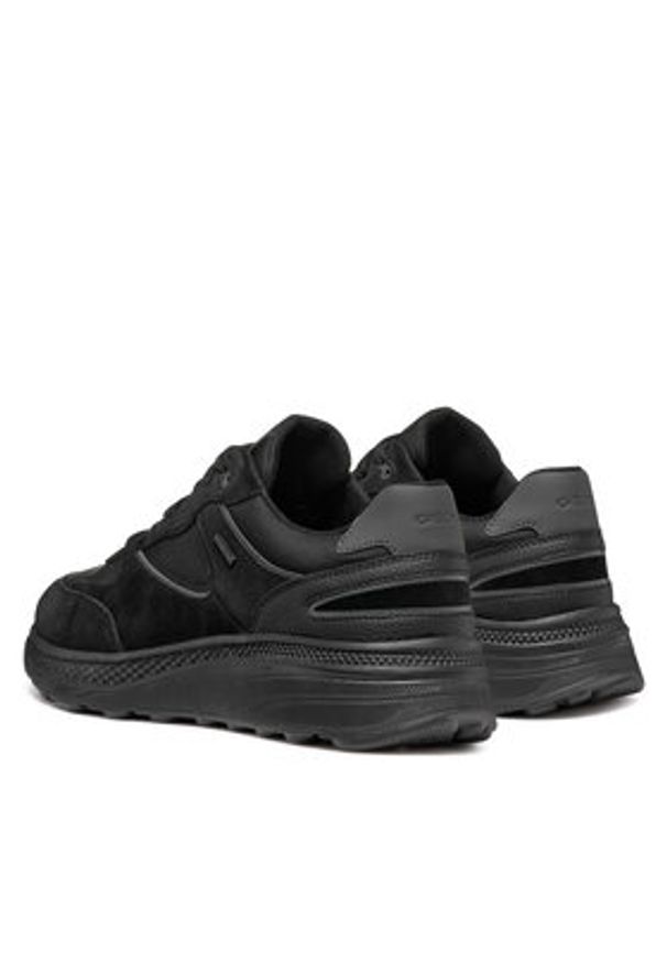 Geox Sneakersy U Spherica Actif X1 U46HGA 02285 C9997 Czarny. Kolor: czarny. Materiał: skóra, zamsz