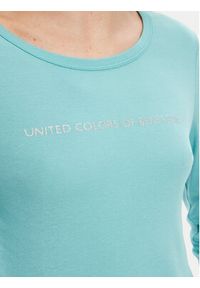 United Colors of Benetton - United Colors Of Benetton Bluzka 3GA2E16G0 Zielony Regular Fit. Kolor: zielony. Materiał: bawełna #3