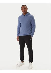 BOSS Longsleeve Waffle 50535885 Błękitny Regular Fit. Kolor: niebieski. Materiał: bawełna. Długość rękawa: długi rękaw #6