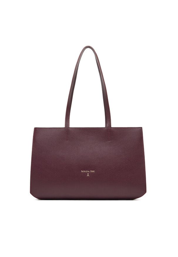 Patrizia Pepe Torebka 8B0236/L001-M536 Fioletowy. Kolor: fioletowy. Materiał: skórzane