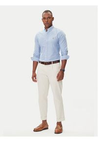 Polo Ralph Lauren Koszula Classics 710767444001 Niebieski Slim Fit. Typ kołnierza: polo. Kolor: niebieski. Materiał: bawełna #3