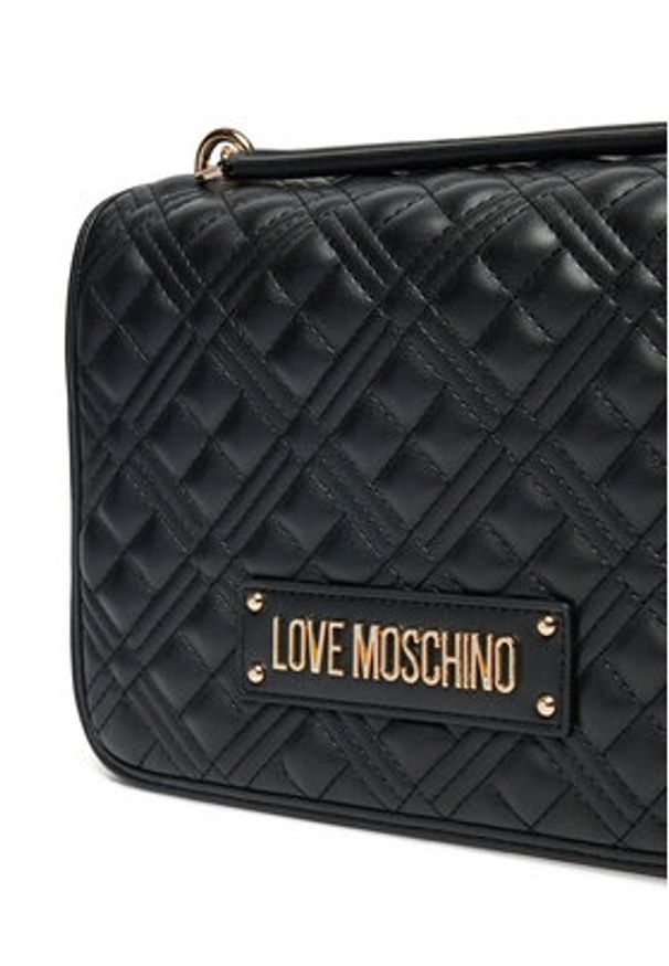 Love Moschino - LOVE MOSCHINO Torebka JC4000PP1MLA0000 Czarny. Kolor: czarny. Materiał: skórzane