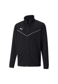Puma - Dziecięca/niemowlęca Poliestrowa Kurtka Treningowa TeamRISE. Kolor: czarny. Materiał: poliester