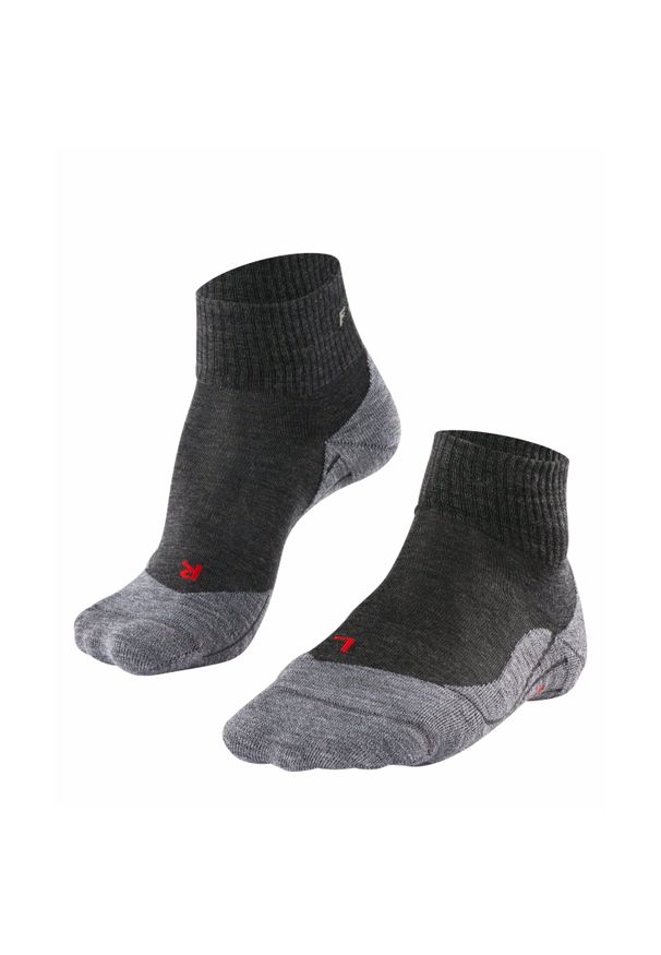 Krótkie skarpety damskie Falke TK5. Kolor: szary. Materiał: wełna. Sport: outdoor