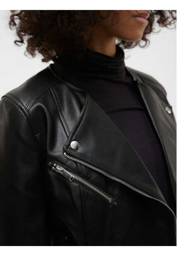 Vero Moda Kurtka z imitacji skóry Riley 10302441 Czarny Slim Fit. Kolor: czarny. Materiał: skóra