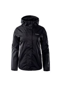Hi-tec - Kurtka damska Hi-Tec Lady Resti - czarna, Rozmiar L. Typ kołnierza: kaptur. Kolor: czarny. Wzór: nadruk #1