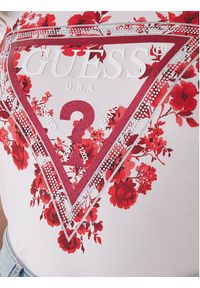 Guess T-Shirt W6RI23 J1314 Różowy Regular Fit. Kolor: różowy. Materiał: bawełna #4
