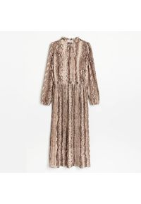 Reserved - Szyfonowa sukienka midi - Wielobarwny. Materiał: szyfon. Długość: midi #1