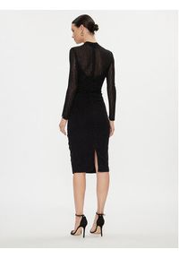 Nissa Sukienka koktajlowa RS14476 Czarny Slim Fit. Kolor: czarny. Materiał: syntetyk. Styl: wizytowy