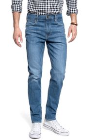 Lee - LEE AUSTIN MĘSKIE SPODNIE JEANSOWE DARK FREEPORT L733PXGQ 112140805