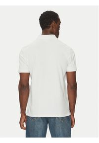 Calvin Klein Jeans Polo LV040EM269 Biały Regular Fit. Typ kołnierza: polo. Kolor: biały. Materiał: bawełna #4