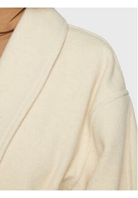 AMERICAN VINTAGE - American Vintage Płaszcz wełniany Karabay KARA17BH22 Écru Relaxed Fit. Typ kołnierza: dekolt w karo. Materiał: wełna. Styl: vintage #3