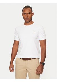 Polo Ralph Lauren T-Shirt 710740727 Biały Slim Fit. Typ kołnierza: polo. Kolor: biały. Materiał: bawełna