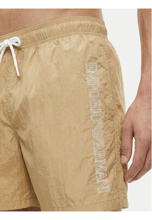 Emporio Armani Szorty kąpielowe EM000583 AF20425 U6213 Beżowy. Kolor: beżowy. Materiał: syntetyk