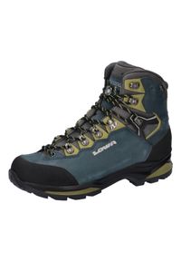 Buty trekkingowe męskie Lowa Camino Evo Gtx. Wysokość cholewki: za kostkę. Zapięcie: sznurówki. Kolor: niebieski. Materiał: materiał. Szerokość cholewki: normalna. Sport: turystyka piesza