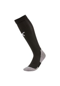 Getry piłkarskie Puma Liga Core Socks. Kolor: biały, wielokolorowy, czarny. Materiał: materiał. Sport: piłka nożna