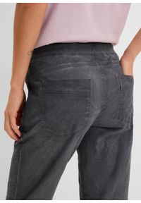 bonprix - Spodnie 3/4 z wiązanym paskiem. Kolor: szary #3