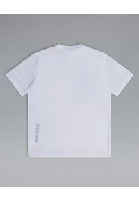 DSQUARED2 KIDS - Biały t-shirt z logo 14-16 lat. Okazja: na co dzień. Kolor: biały. Materiał: jeans, bawełna. Wzór: nadruk. Sezon: lato. Styl: casual