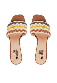Love Moschino - LOVE MOSCHINO Klapki JA28225G0OJQA20A Kolorowy. Materiał: materiał. Wzór: kolorowy #6
