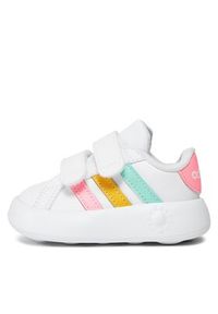 Adidas - adidas Sneakersy Grand Court 2.0 Cf I IE1371 Biały. Kolor: biały. Materiał: skóra