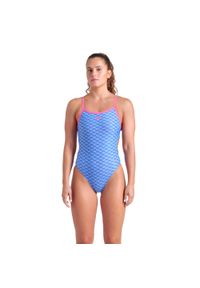 Strój Kąpielowy damski Arena Monogram Swimsuit Challenge. Kolor: niebieski