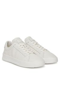 TOMMY HILFIGER - Tommy Hilfiger Sneakersy Court Best Tumbled Lth FM0FM05324 Écru. Materiał: skóra #6