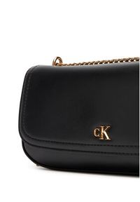 Calvin Klein Torebka Ck Convertible Chain Small Bag LV04F3172G Czarny. Kolor: czarny. Materiał: skórzane #3