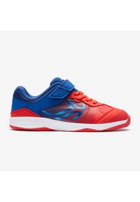 Decathlon - Buty sportowe dla dzieci Artengo TS 160 JR. Okazja: na co dzień. Zapięcie: rzepy. Kolor: czerwony, niebieski, wielokolorowy. Materiał: kauczuk. Szerokość cholewki: normalna