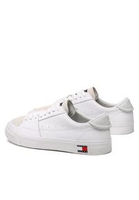 Tommy Jeans Sneakersy Vulcanized Ess EM0EM01106 Biały. Kolor: biały. Materiał: skóra #5