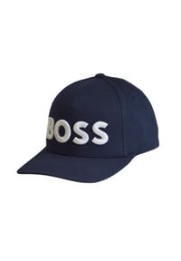 BOSS - Czapka z daszkiem Hugo Boss Sevile 6 Baseball Cap Navy Granatowa - 50495132-404. Kolor: niebieski