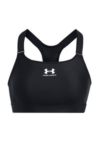 Biustonosz treningowy Under Armour HeatGear Armour High. Kolor: czarny