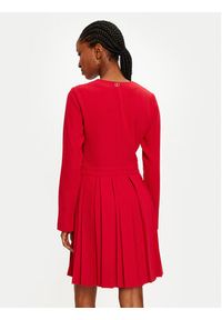 TwinSet - TWINSET Sukienka codzienna 242TT2171 Czerwony Loose Fit. Okazja: na co dzień. Kolor: czerwony. Materiał: syntetyk. Typ sukienki: proste. Styl: casual