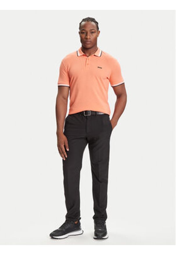 BOSS - Boss Polo Paddy 50469055 Pomarańczowy Regular Fit. Typ kołnierza: polo. Kolor: pomarańczowy. Materiał: bawełna