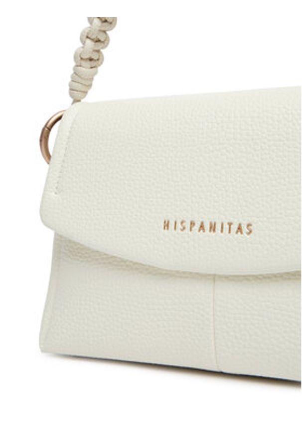 Hispanitas Torebka BV264536 Kremowy. Kolor: kremowy. Materiał: skórzane