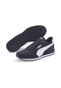 Buty do chodzenia męskie Puma ST RUNNER V3 NL. Zapięcie: sznurówki. Kolor: wielokolorowy, biały, niebieski. Materiał: syntetyk, tkanina, materiał. Szerokość cholewki: normalna. Sport: turystyka piesza