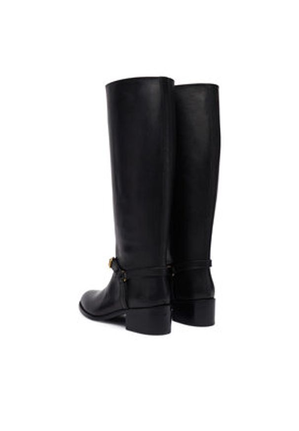 Polo Ralph Lauren Oficerki Harness 818963422002 Czarny. Kolor: czarny. Materiał: skóra