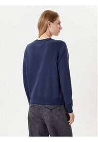 Tommy Jeans Bluza Fleece DW0DW09227 Granatowy Regular Fit. Kolor: niebieski. Materiał: syntetyk