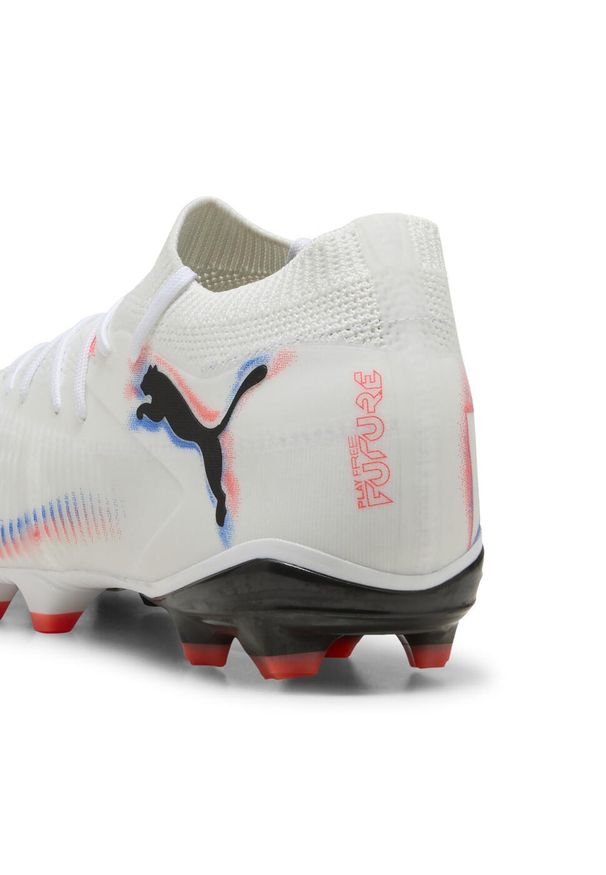 Puma - Buty piłkarskie unisex FUTURE 8 MATCH FG/AG PUMA White Black Glowing Red. Kolor: czerwony, biały, wielokolorowy, czarny. Sport: piłka nożna